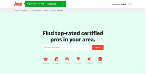 angi plumbing|angie's list home page.